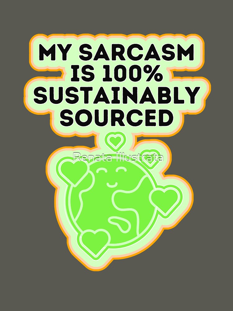 Sarcasm 70s Style Sarcastic Person by Renata Illustrata