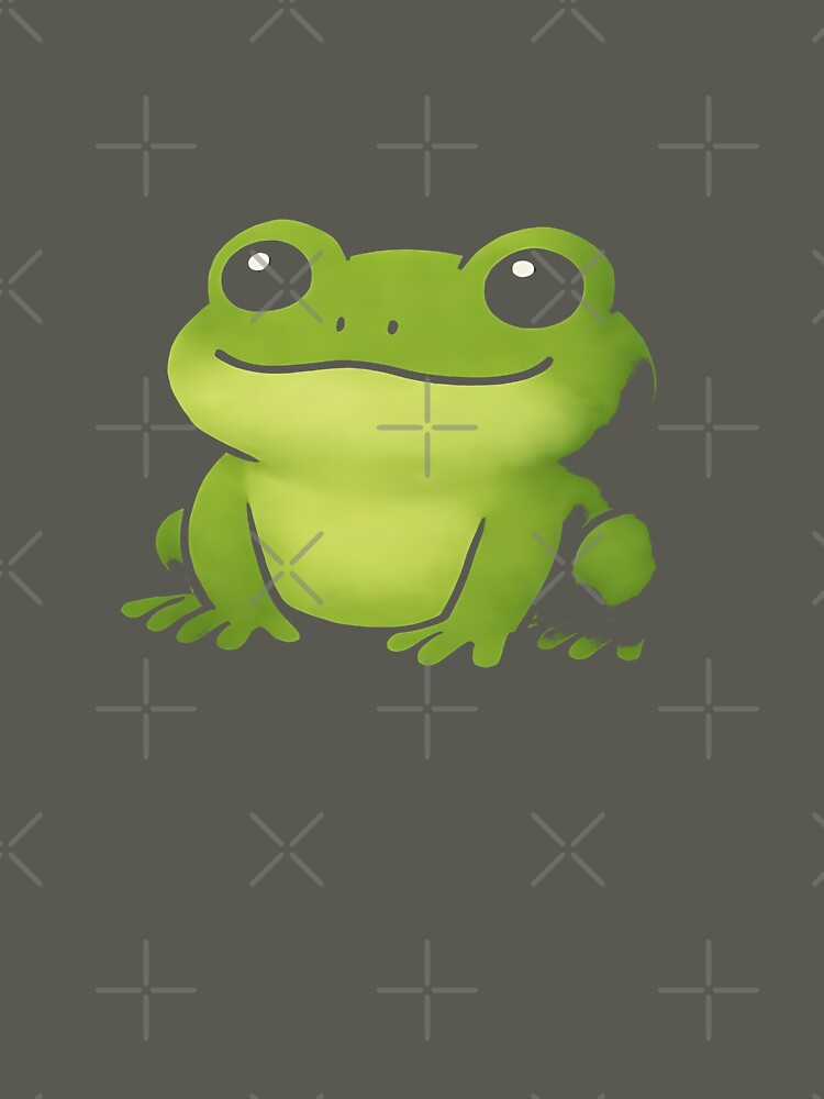 Cute Cartoon Frog Meme Oversized T-Shirt by pp-por