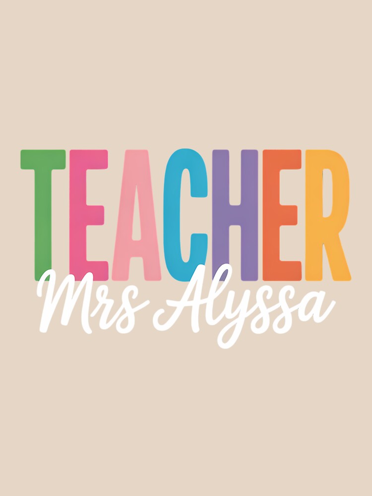 Custom Teacher Personalized School Team by IdunayaStore