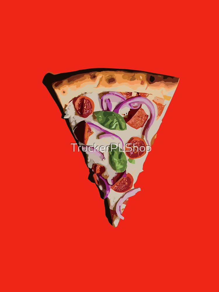 Cute triangle of pizza by TruckerPLShop