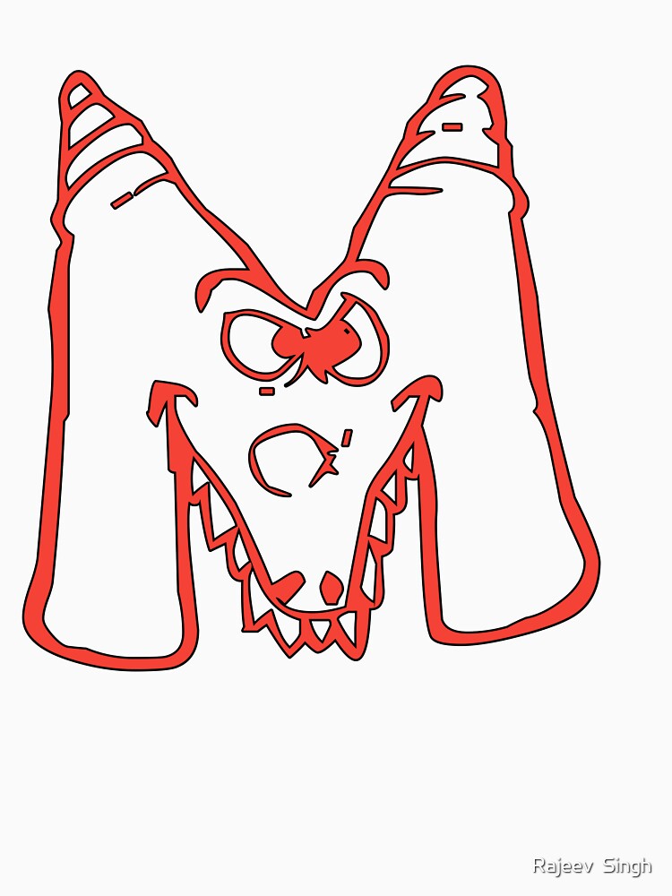 Scary Initial Monogram M by Rajeev Singh