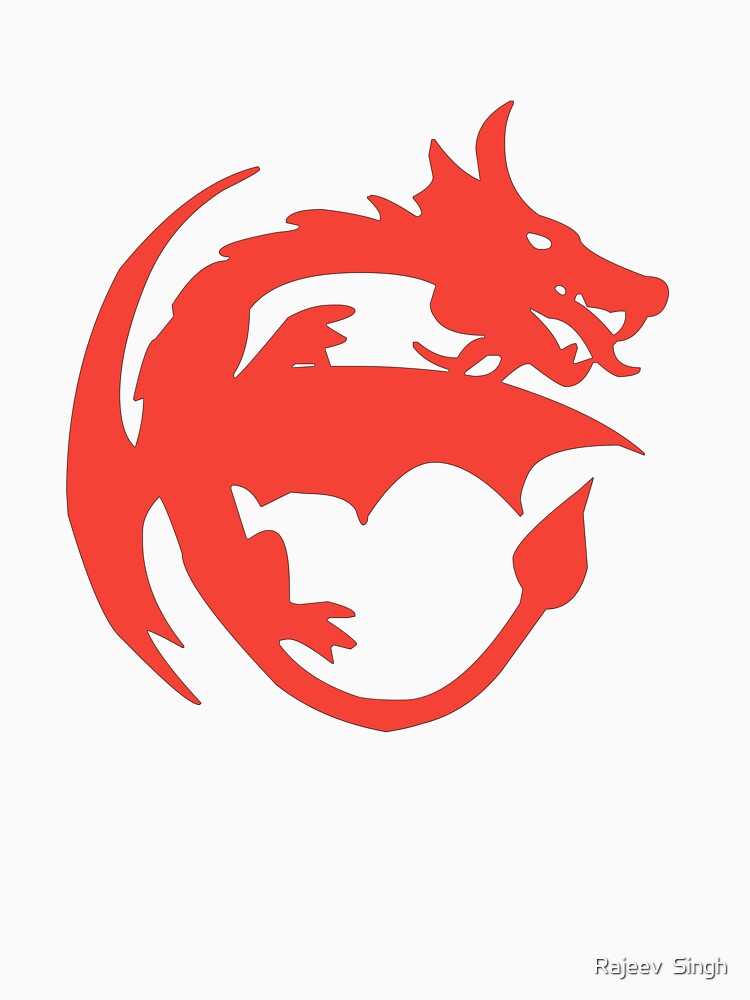 Dragon Initial Monogram E by Rajeev Singh