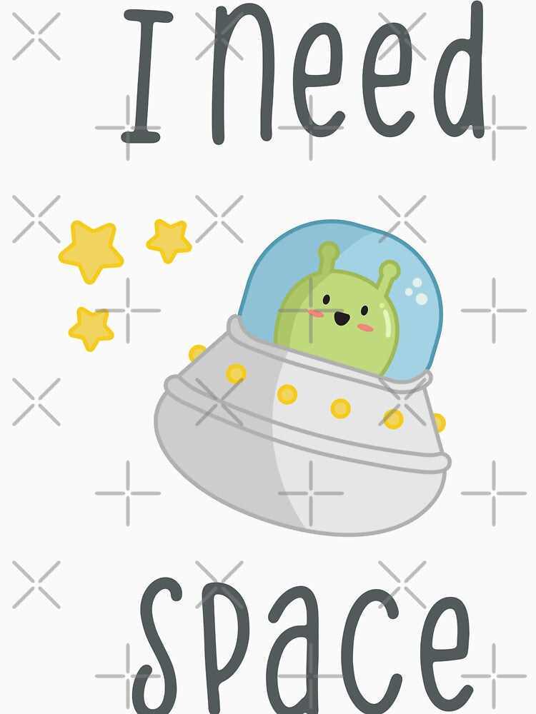Cute kawaii alien need space design by high5doodle