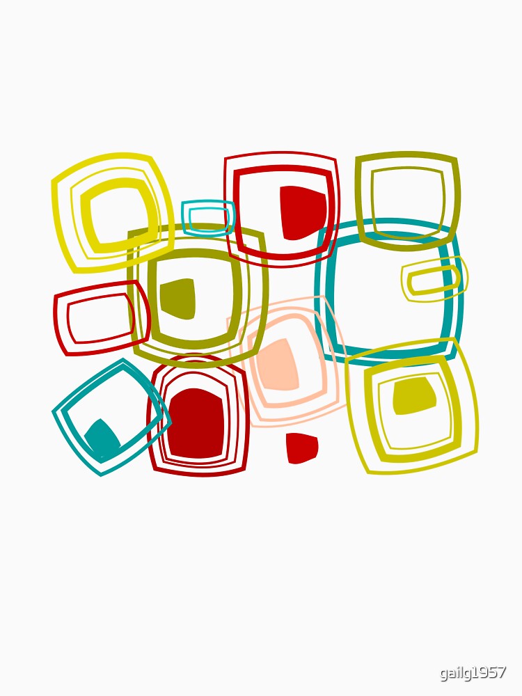 Retro Abstract Squares by gailg1957