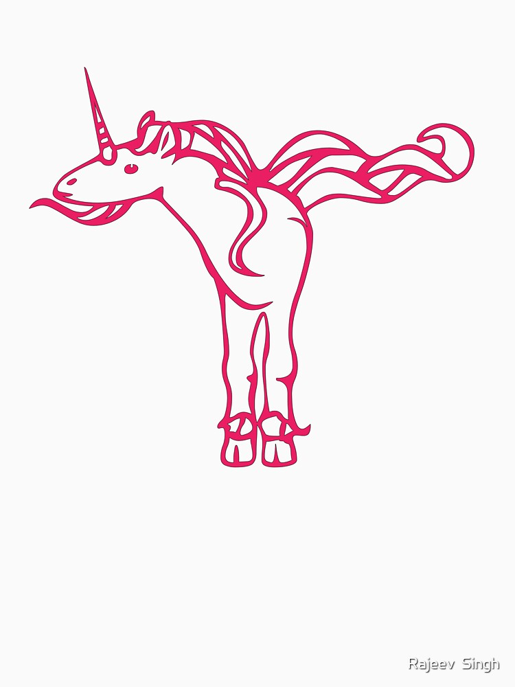 Unicorn Initial Monogram T by Rajeev Singh