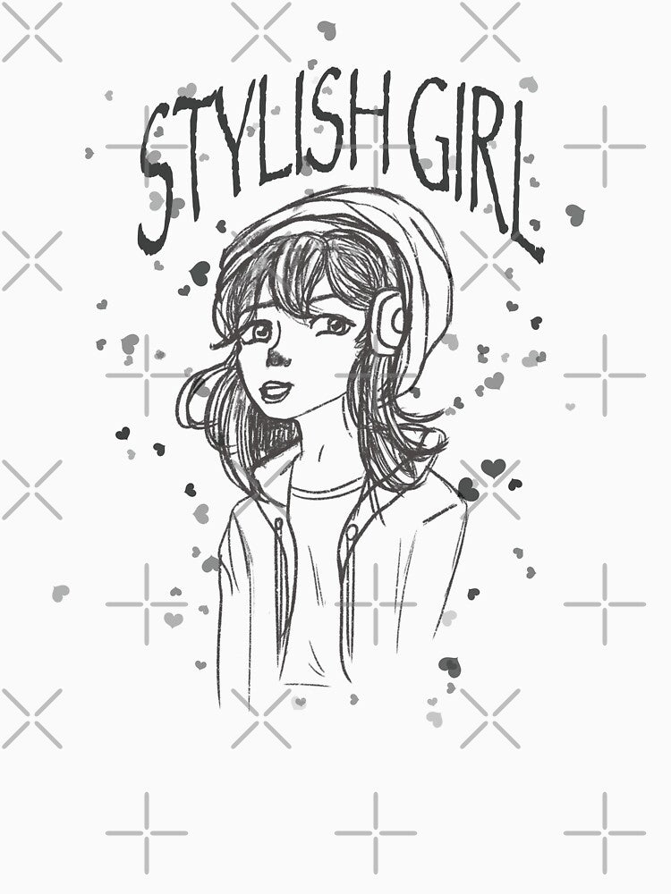 Stylish girl by Xatutik.art