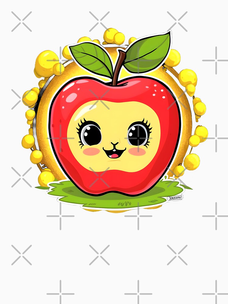 Cute Kawaii animal fruit apple by madevdine