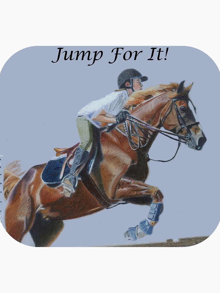 Jump For It! Horse T-Shirt by Patricia Barmatz