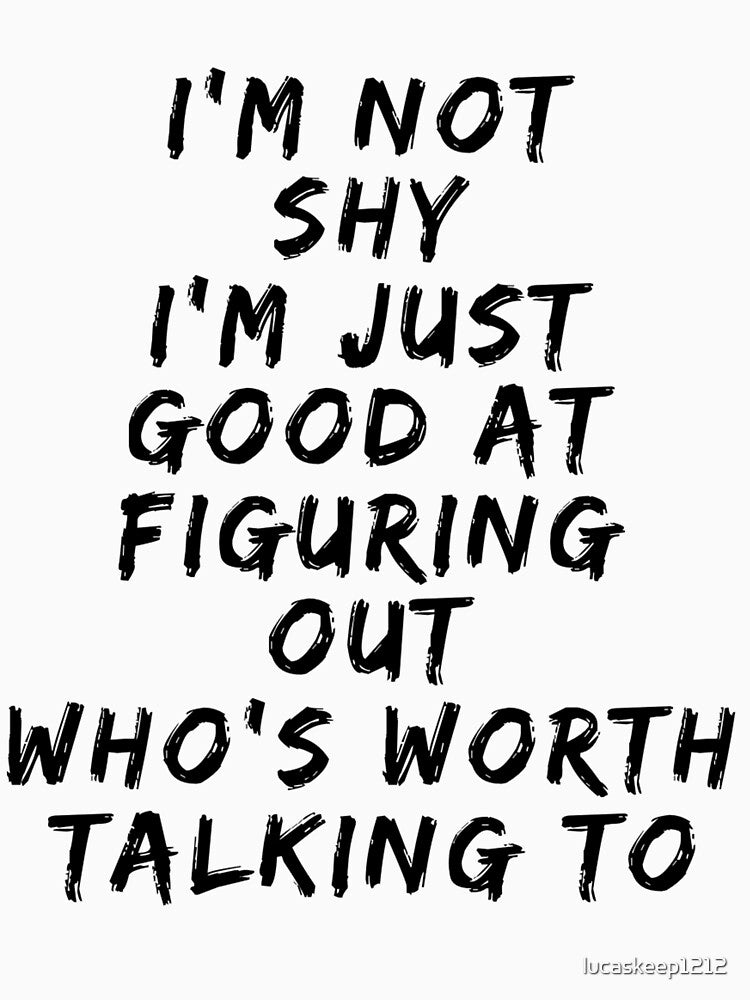 I'M NOT SHY by lucaskeep1212