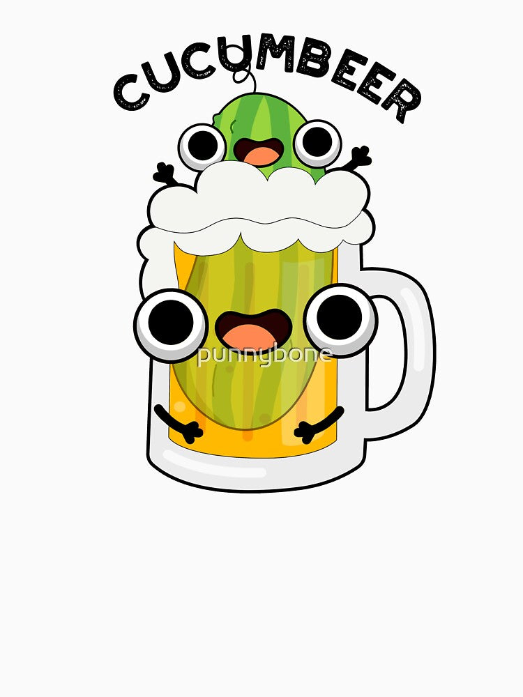 Cucum-beer Funny Beer Pun by punnybone