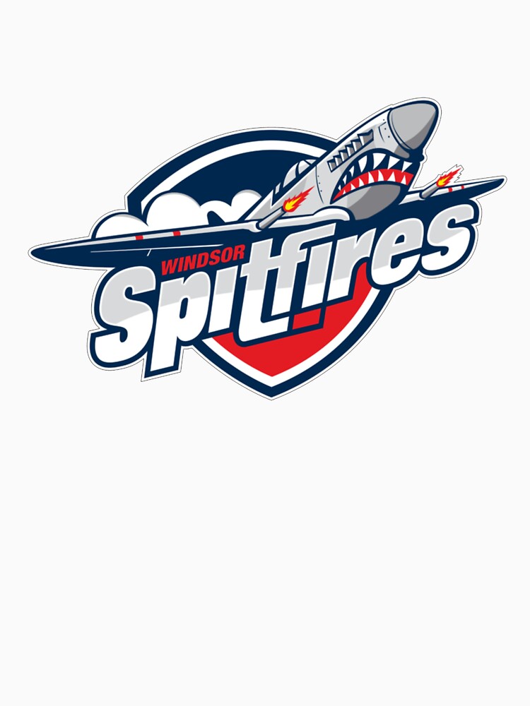 Vintage Windsor Spitfires Logo T-Shirt by MichaelMerritty