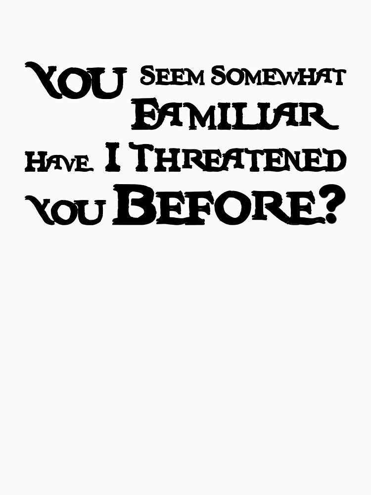 Sarcastic Pirates Quote – “You Seem Somewhat Familiar” Typography Design by inallusha