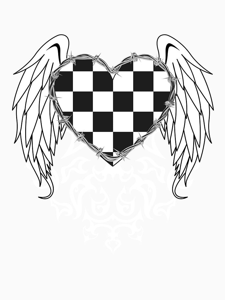 Aesthetic background y2k heart by Season's Store