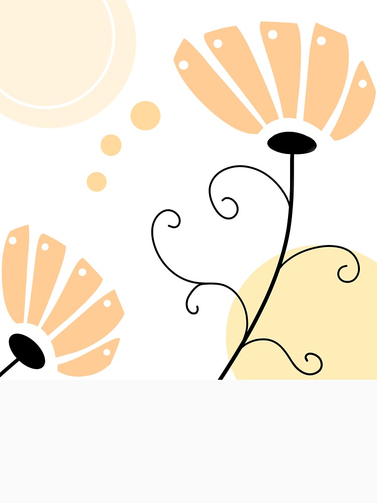 Light And Airy Neutrals Whimsical Boho Flower Design by Sartoris Art