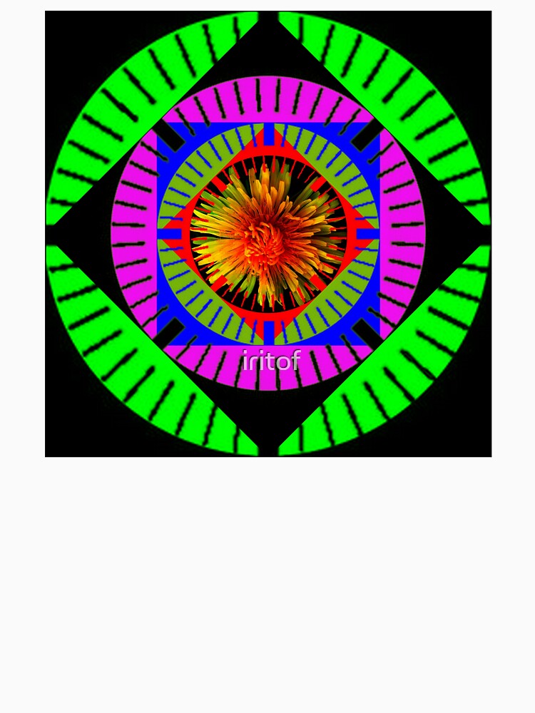 Contrast whimsical Dandelion flower graphic creation by Iritof by iritof
