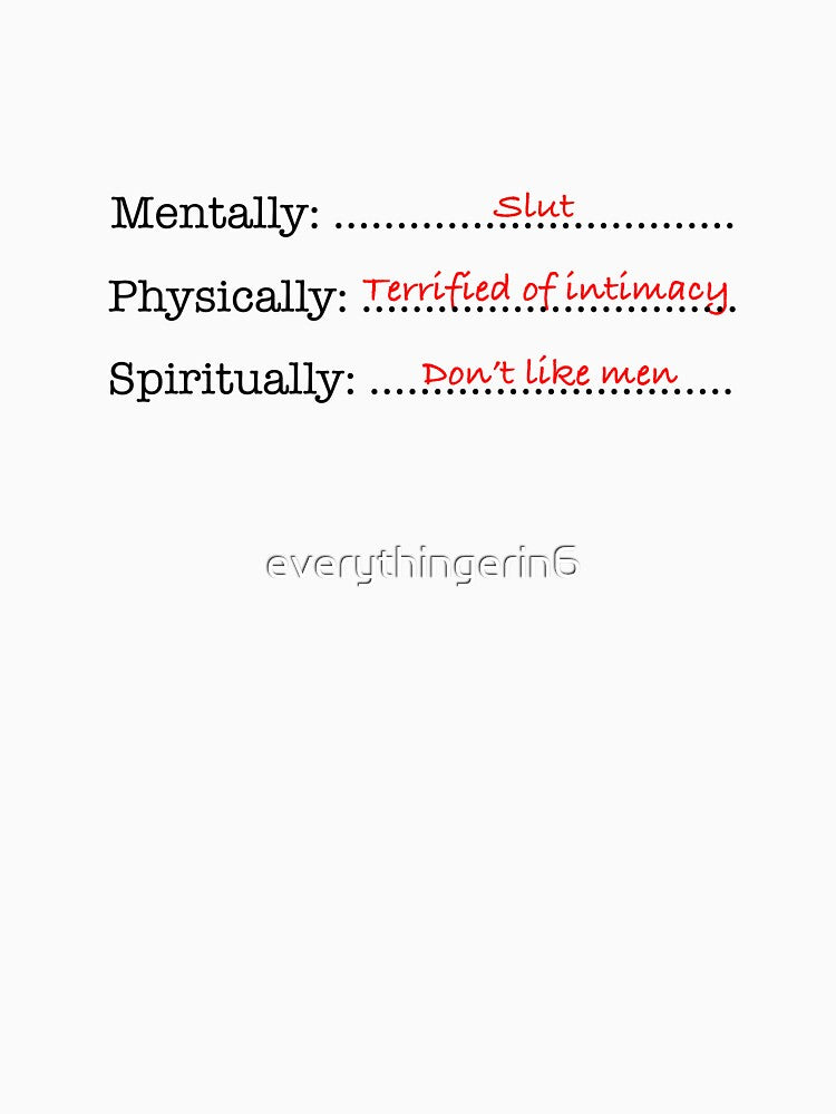 Mentally I was a slut by everythingerin6