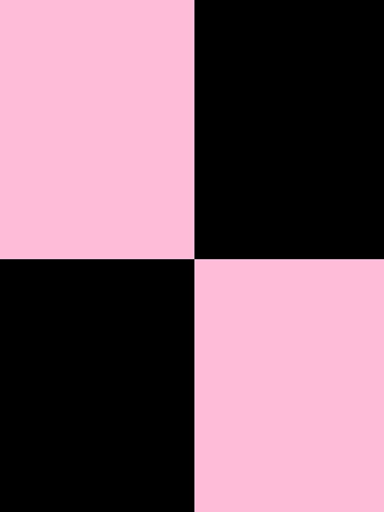 Quarters - Black and Cotton Candy Pink by JustPatterns2