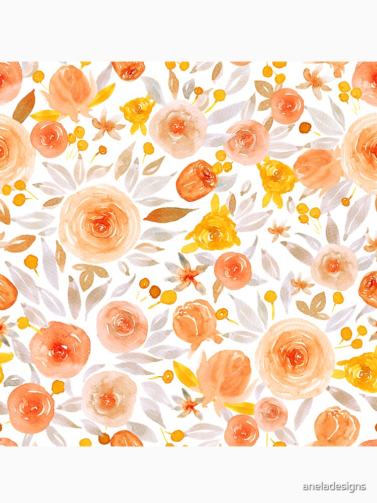 Soft and Delicate Watercolor Roses and Flowers by aneladesigns