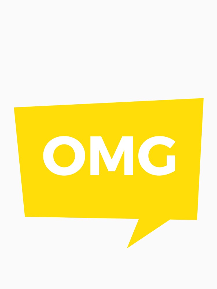 OMG OH My GOD Yellow Novelty Design by popotamfriends
