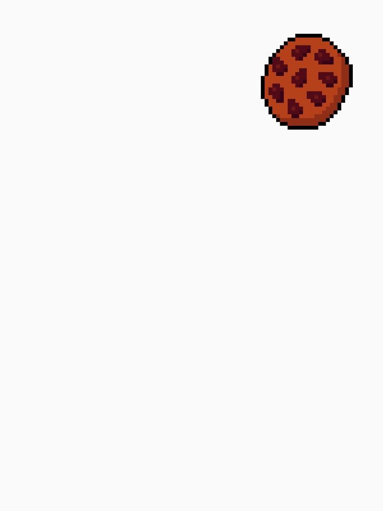 Pixel Chocolate Chip Cookie - pixel food art by LittleFoodShop
