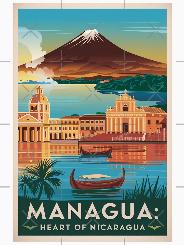 Managua Vintage Travel Poster by TravelerRat