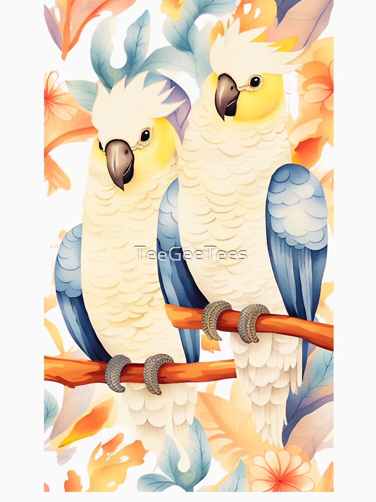 Australian Parrots in Yellow Shades by TeeGeeTees