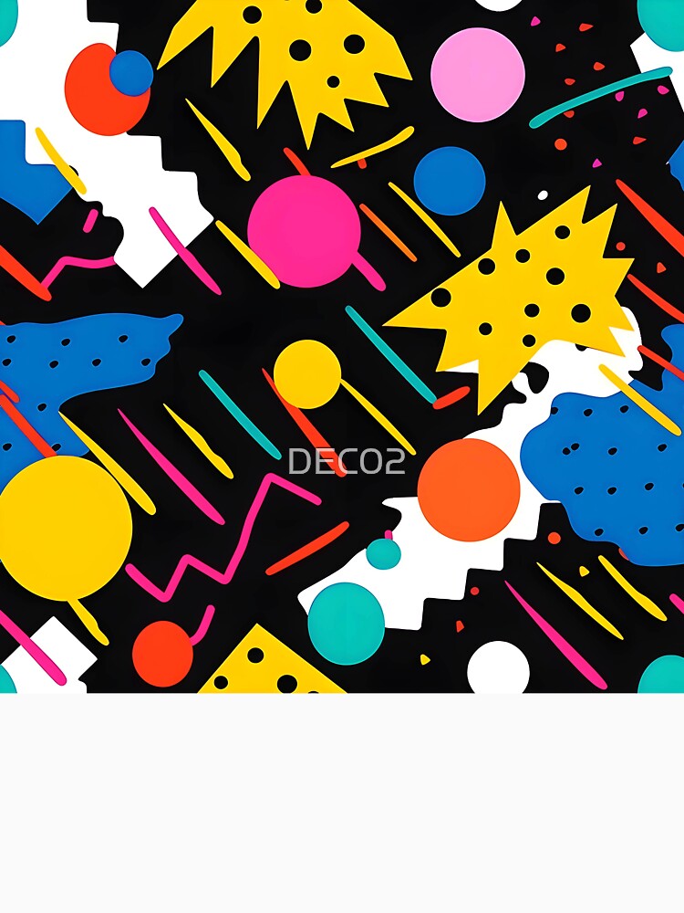 Pop Art Pink, Blue And Yellow Vibrant Abstract by DEC02