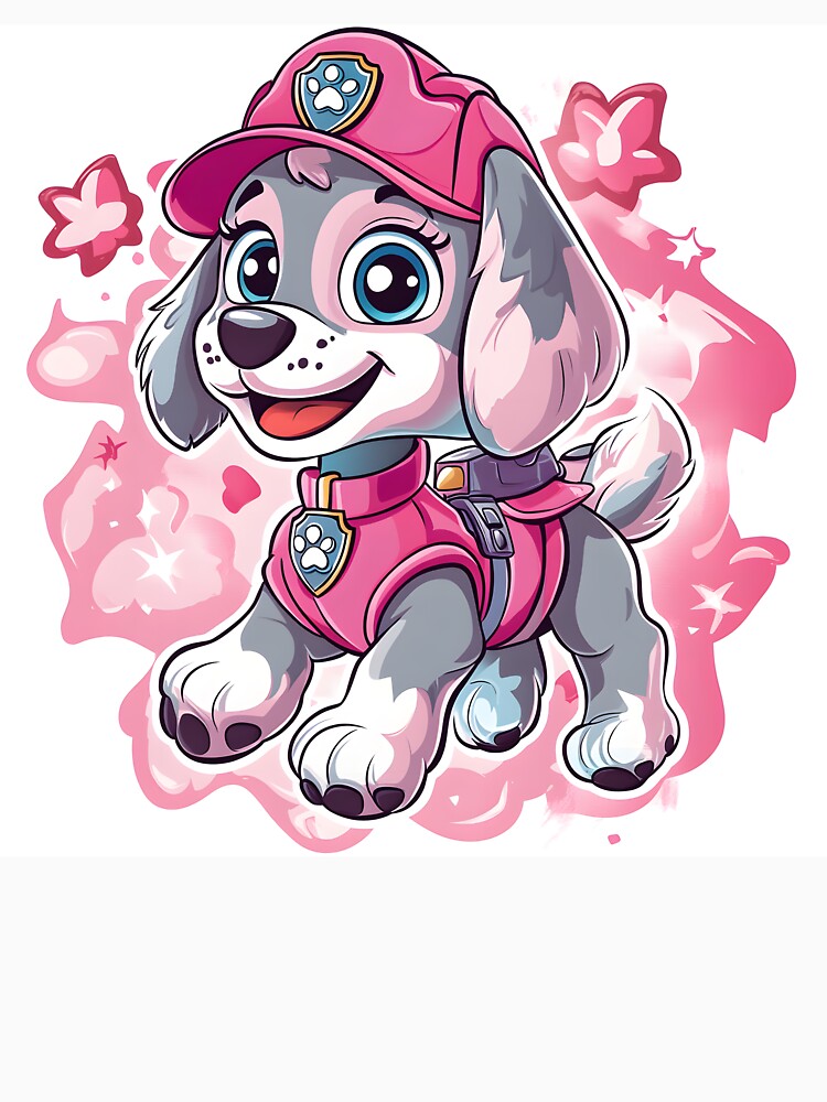 Paw Patrol cartoon t-shirt design, Skye character by Julimar-ai