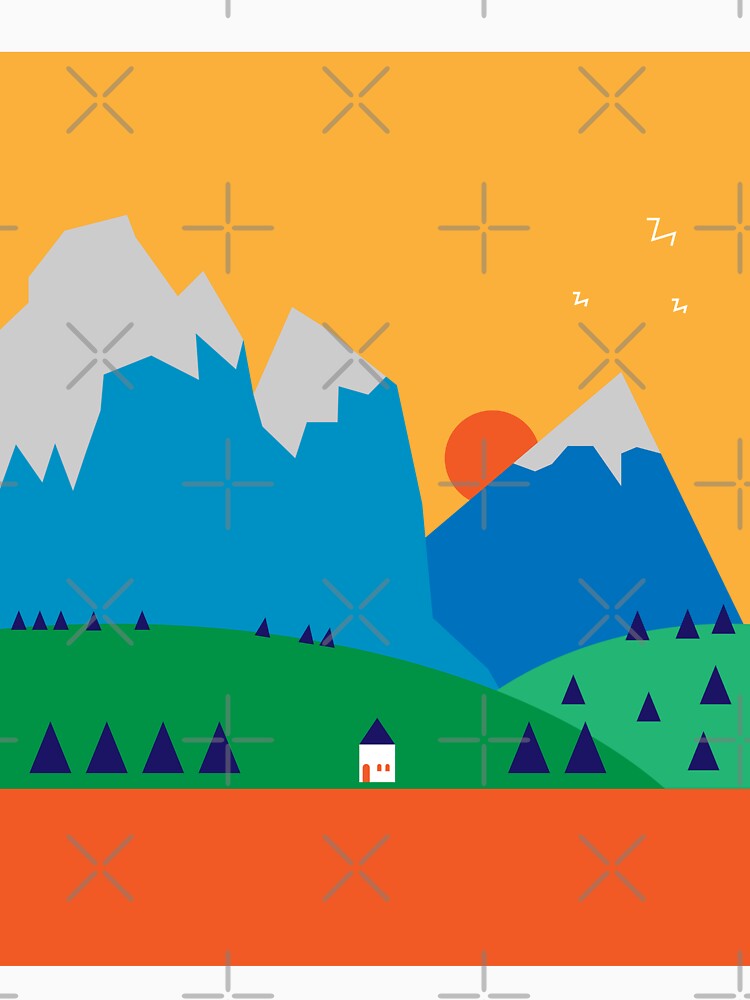 Mountain sunset view Classic by Lorrre