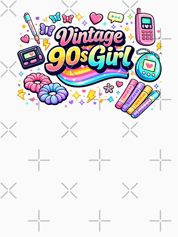 Vintage 90s Girl Shirt – Retro 1990s Nostalgia Tee | Cute Throwback Aesthetic for Retro Girls by MEMORY-LN-Tees