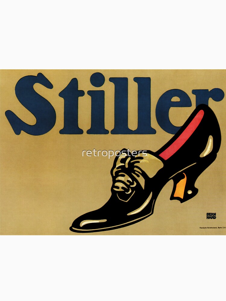 STILLER SHOES Retro German Plakatstil Graphic Design Advertisement by Lucian Bernhard c1913 by retroposters