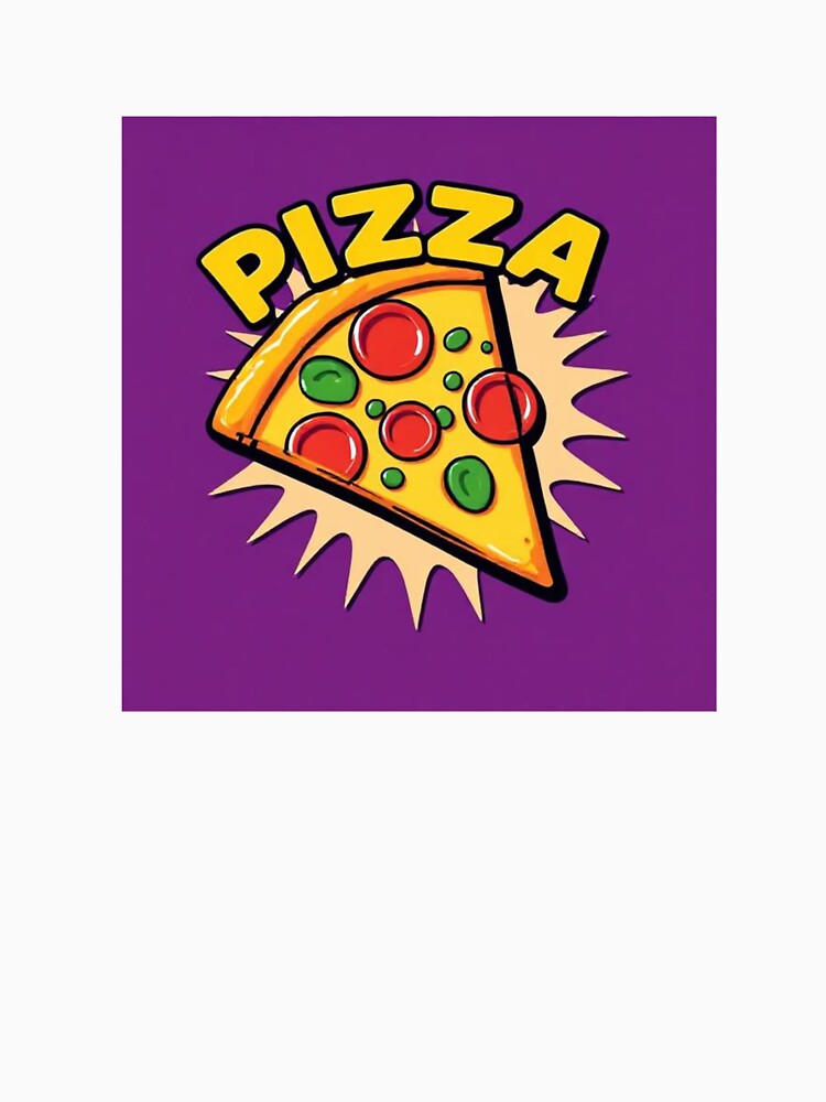 Purple Pop Art Pizza Slice Collection by SaucyFoodTruck
