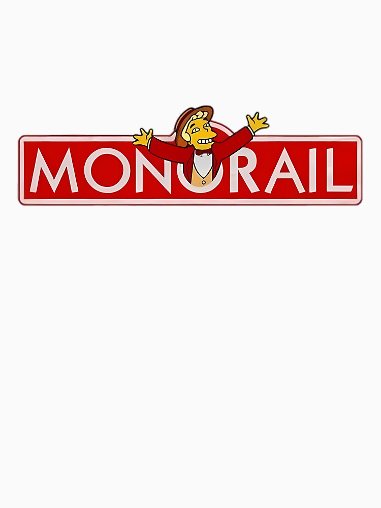 Lyle Lanley Monorail Logo Cartoon by CMSenseiStore