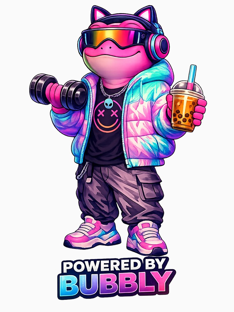 Retro Cyberpunk Frog by BlackRockX