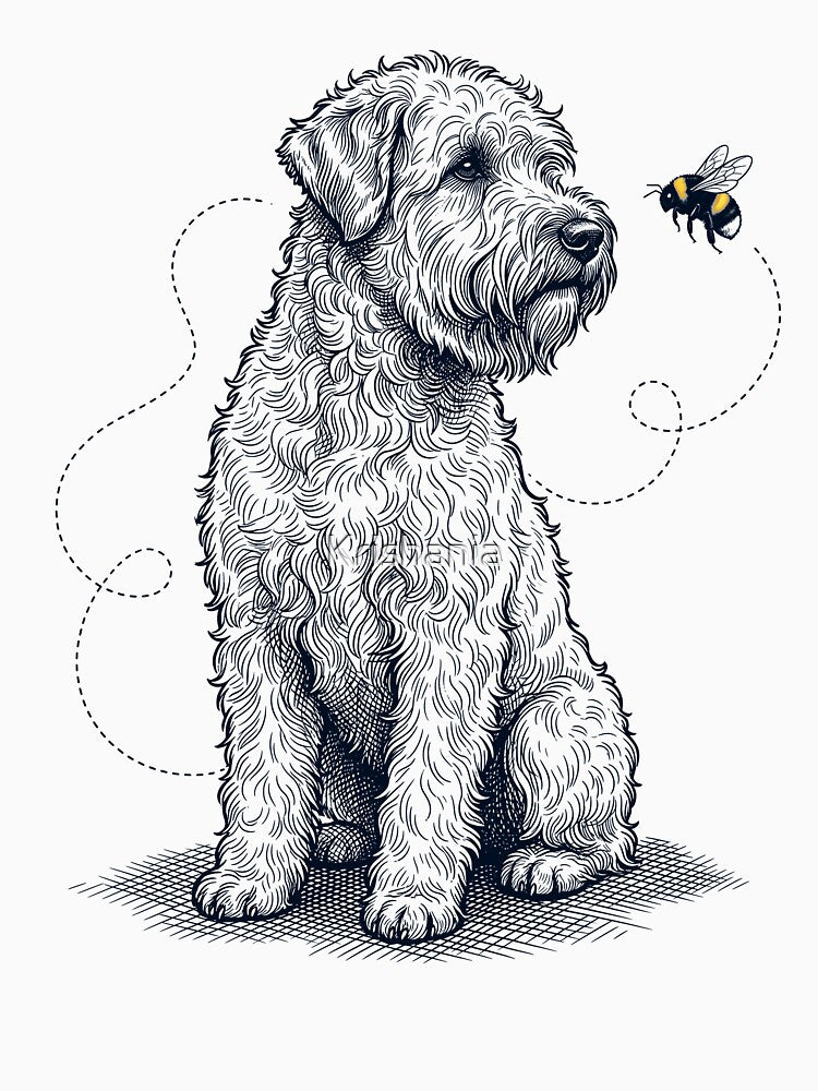 Soft Coated Wheaten Terrier Bumble Bee Honeybee Dog Lover by Kimberley King Art King Art