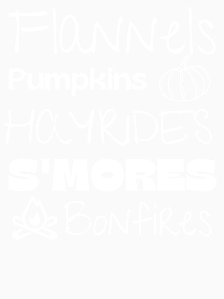 Flannels Pumpkins Hay Rides S'mores and Bonfires by RunThatApparel
