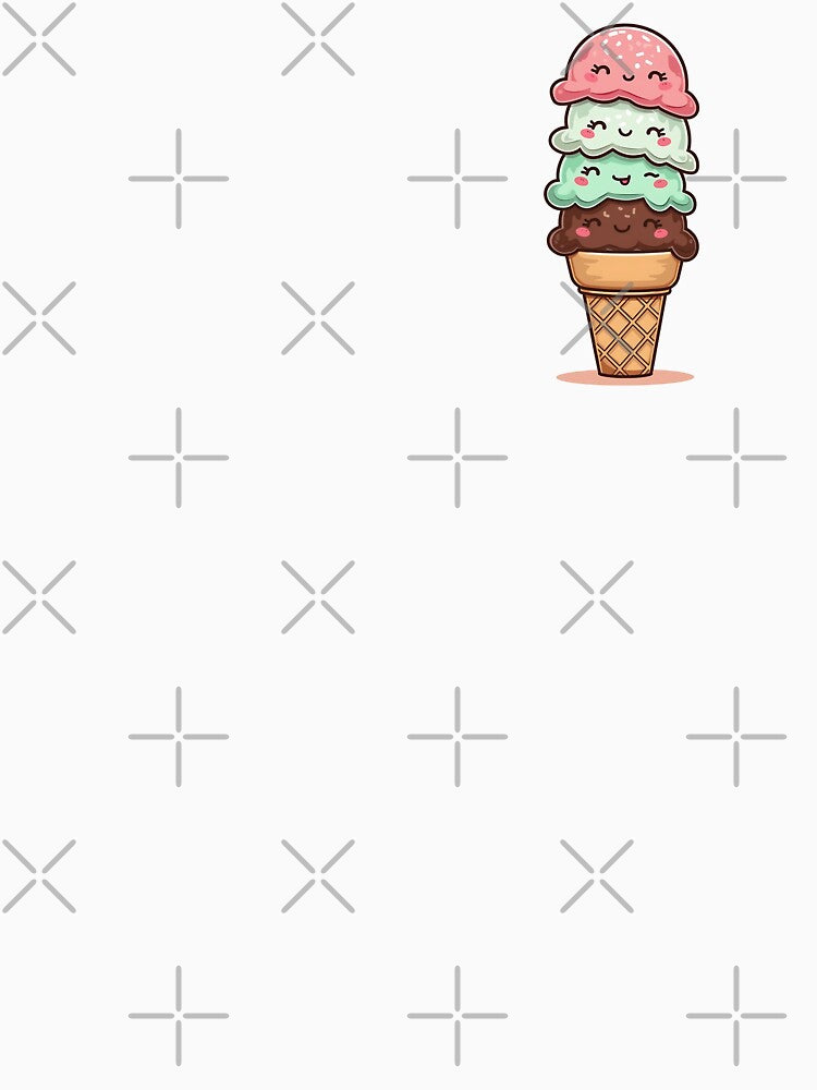 Kawaii Ice Cream by VibeTCreations