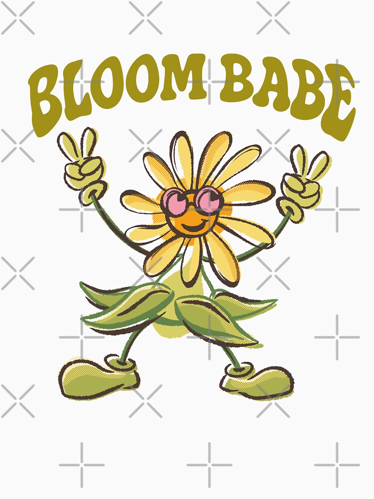 Bloom Babe - quirky flower graphic by AlliEmm