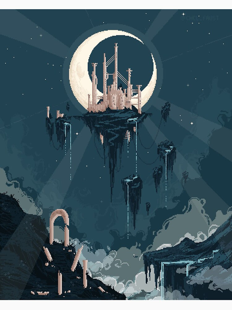 Pixelated Moon Ruins by Mustafa Fardin