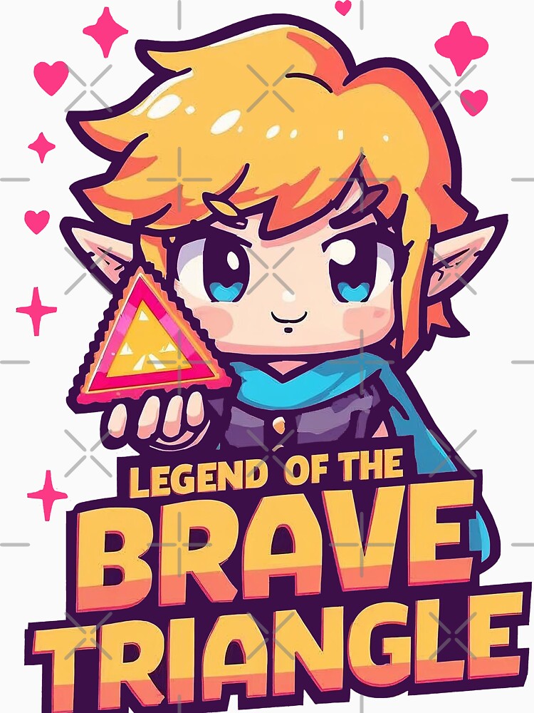 Legend Of The Brave Triangle – Cute Retro Adventure Pixel Art Design by Dhenin Studio