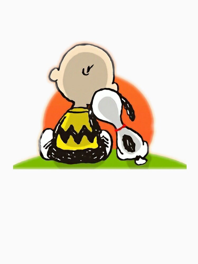 Snoopy and Charlie Brown Friendship Sunset by samjkt