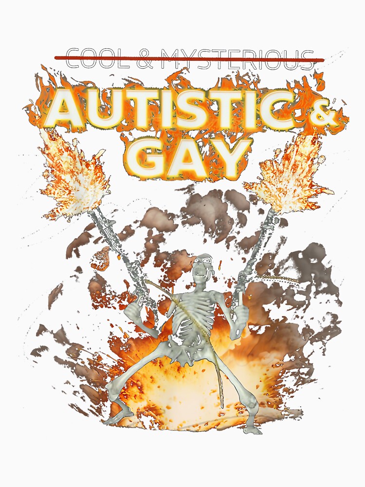 Autistic and Gay Skeleton Funny by LisaMCasares