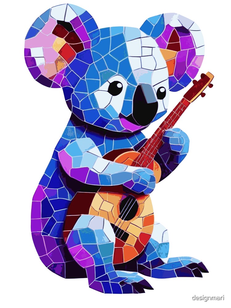 lazy musician mosaic by designmari