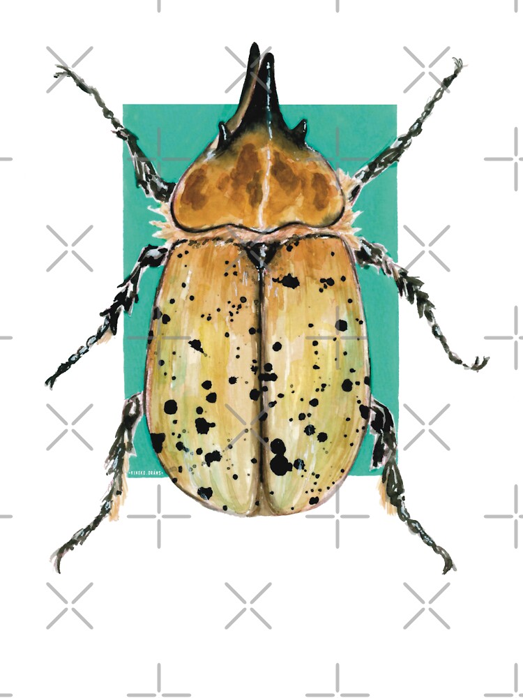 Eastern Hercules Beetle by kinoko.draws