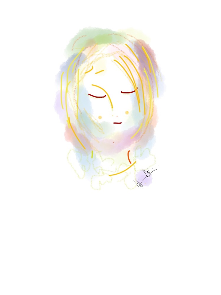 Girl - Soft painting 024 by Hjortur
