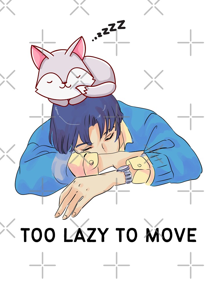 Too Lazy To Move - Cute cat sleepin on a boy by bsrishika
