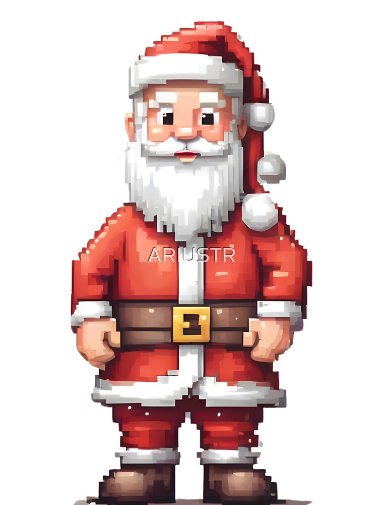 Pixel Art Christmas Santa by ARIUSTR