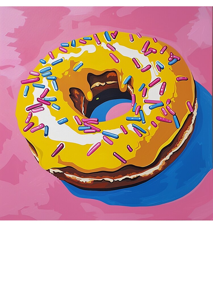 Iced Donut Pop Art 11 by AstroRisq