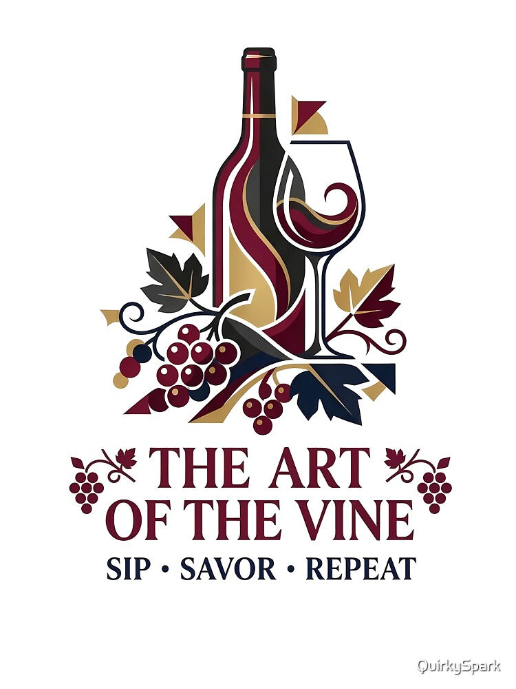 The Art of the Vine, Sip Savor Repeat by QuirkySpark