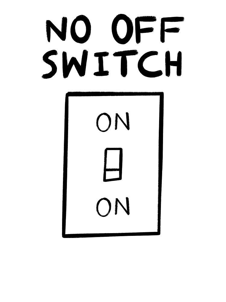 No off switch by Tim Lewis